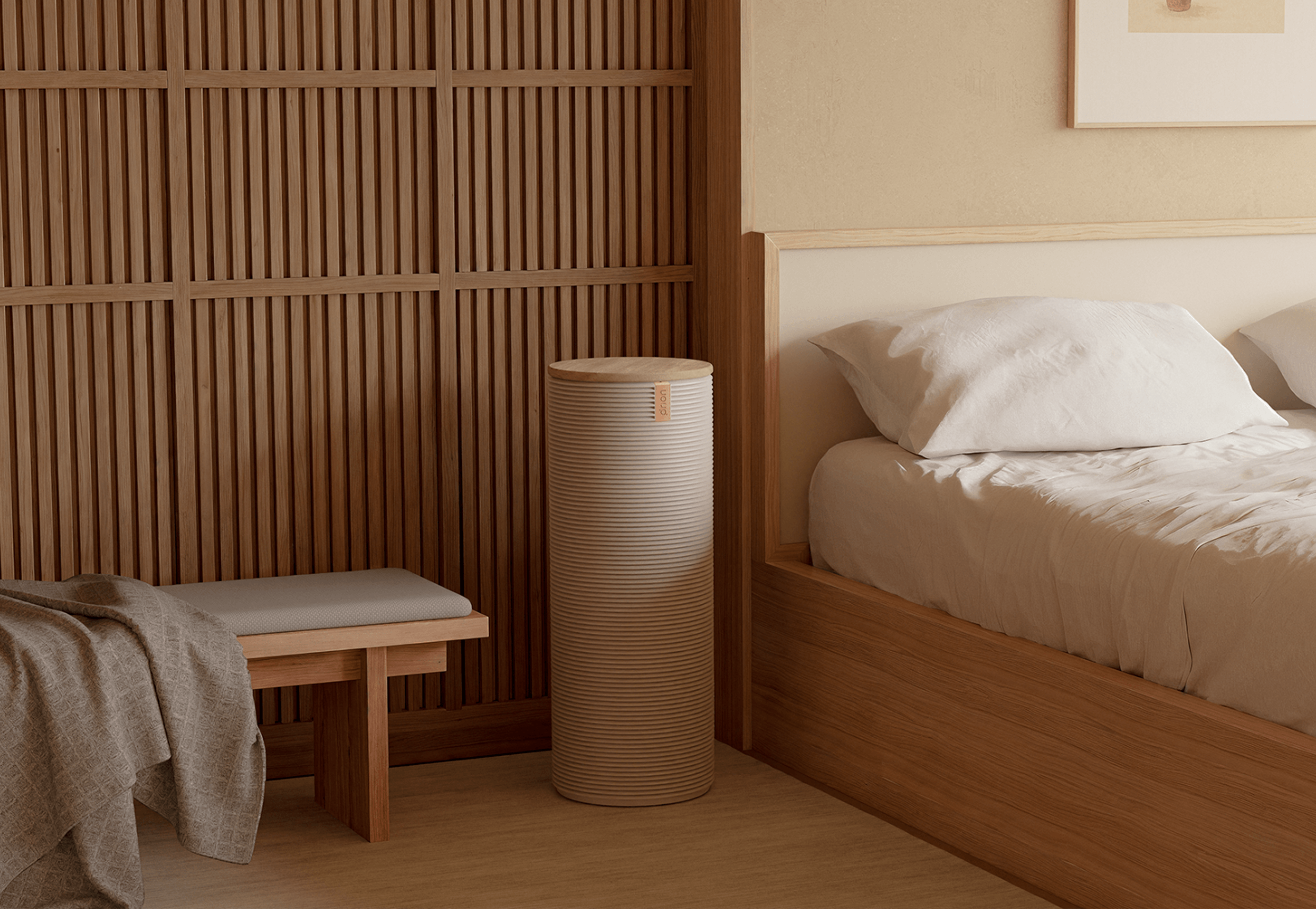 Orion sleep system in a Japanese-inspired bedroom