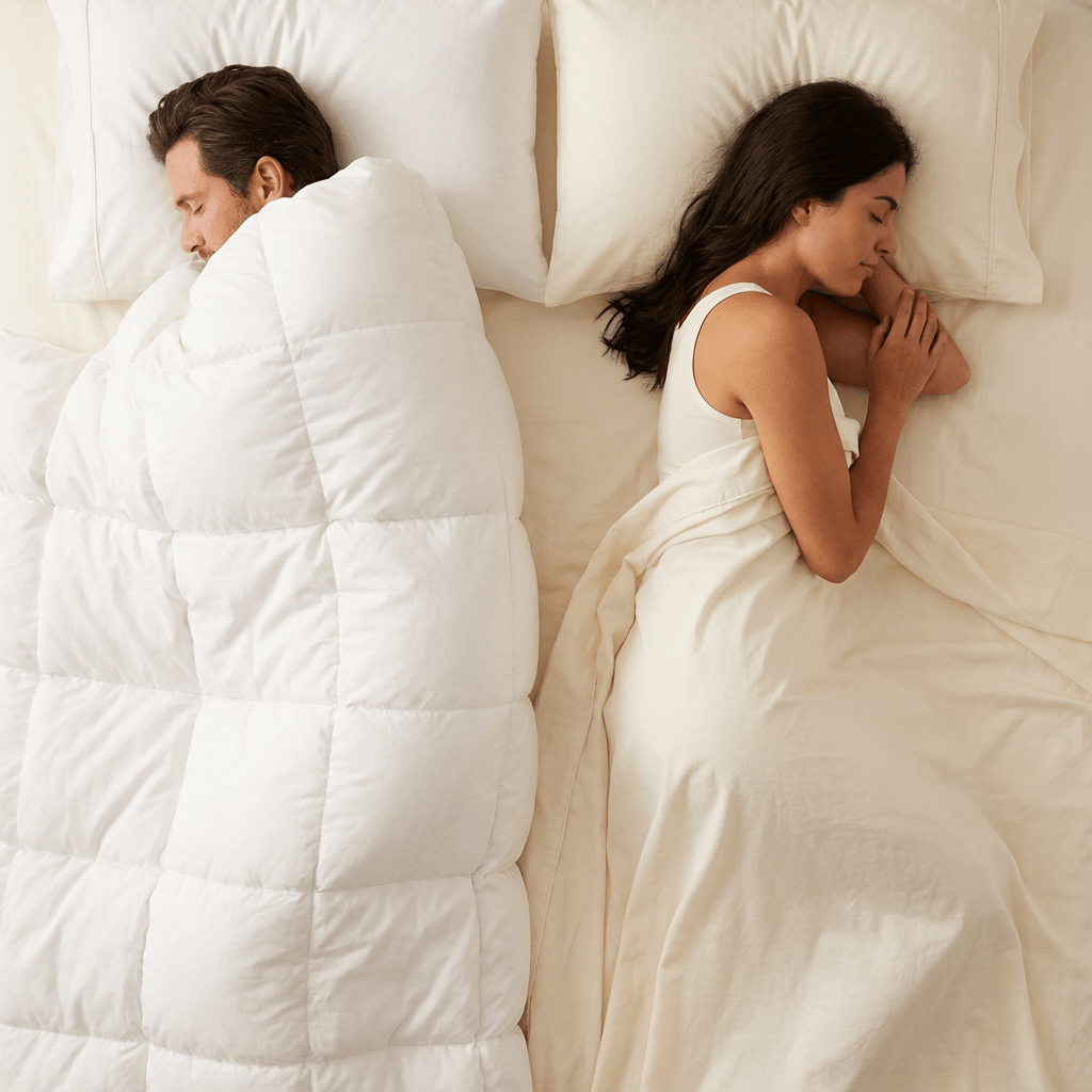 Partner sleeps colder or hotter
