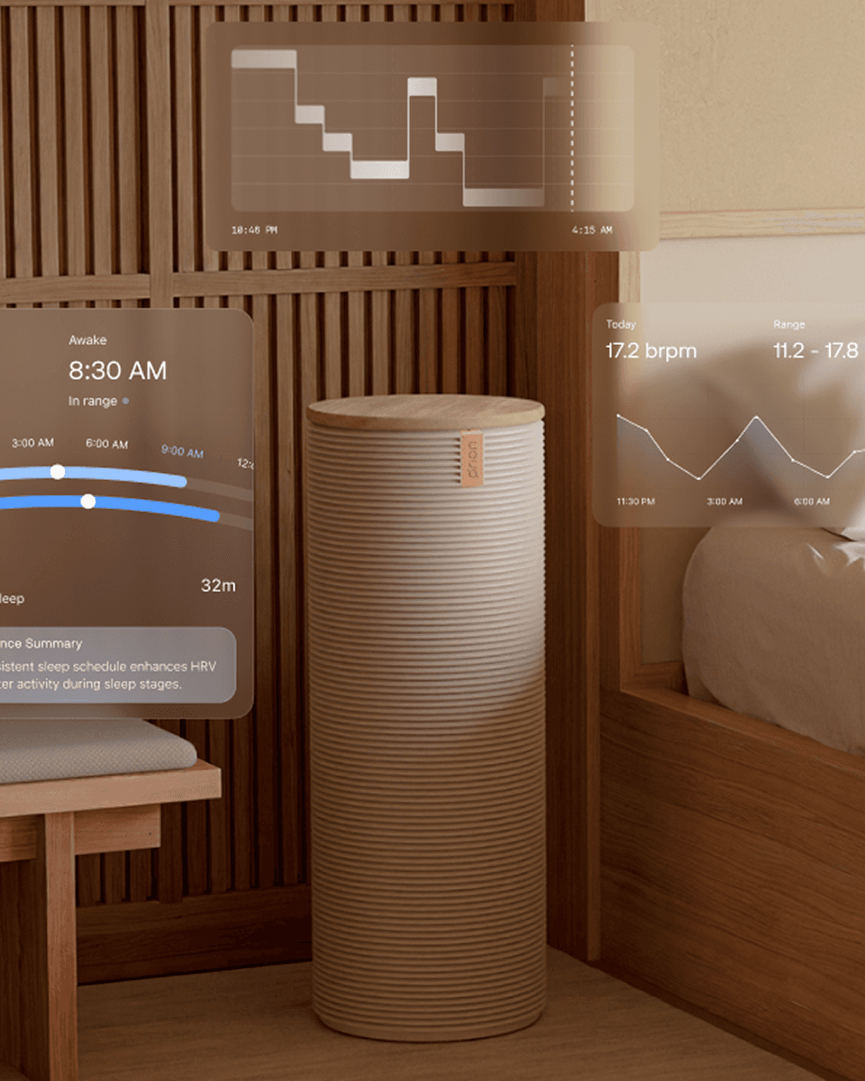 Smart sensors tracking sleep metrics